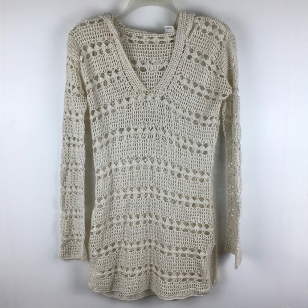Margaret O'Leary Crochet Tunic Sweater